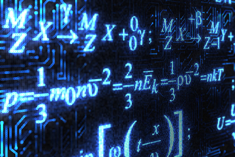 Symbolfoto WiBe: Mathematische Formel und Funktionen werden digital dargestellt