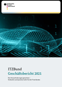 Cover des Geschäftsberichts 2021 des ITZBund